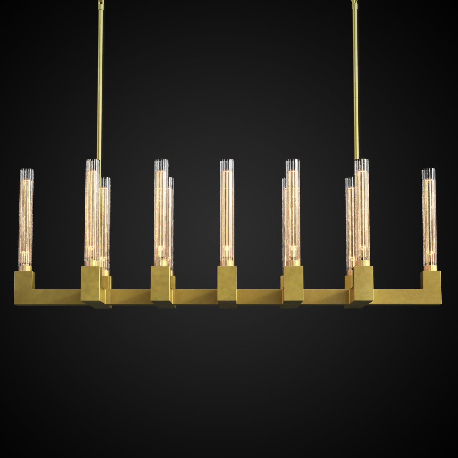 MONTE 12-Lights Modern Style Dining Crystal Chandelier Aged Brass E27 - 7Pandas Australia