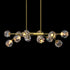 TULIM 12-Light Crystal Chandelier Aged Brass G9