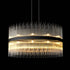 CARLO Modern Circular Crystal Chandelier Bronze G9 Lamp base