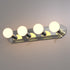 GINO 4-Lights Modern Classical Bathroom Vanity Light Polished Chrome LED Bulb Included