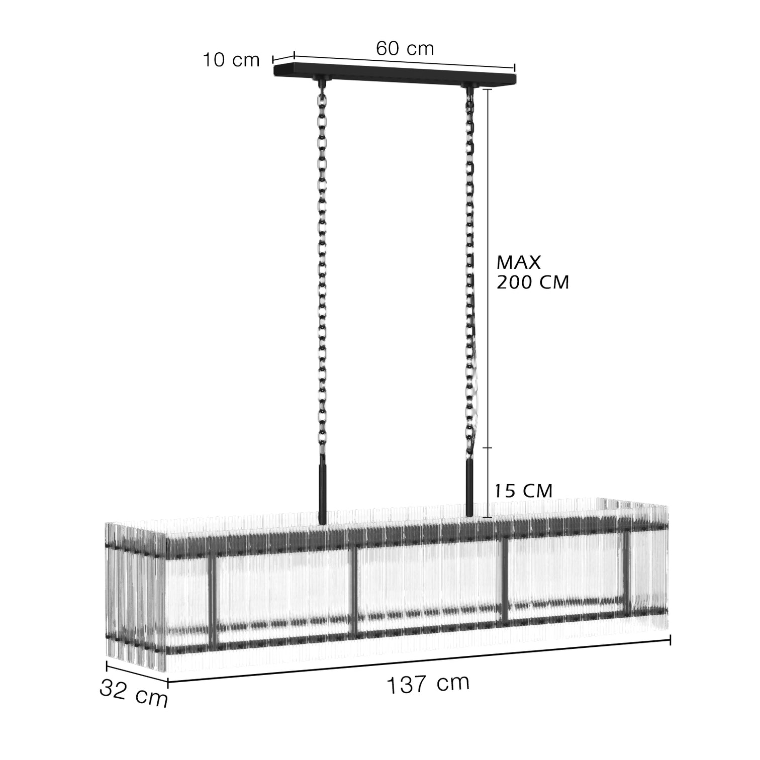 VALENCIA Rectangle Modern Style K9 Crystal Chandelier Aged Brass 7* E14 base - 7Pandas Australia