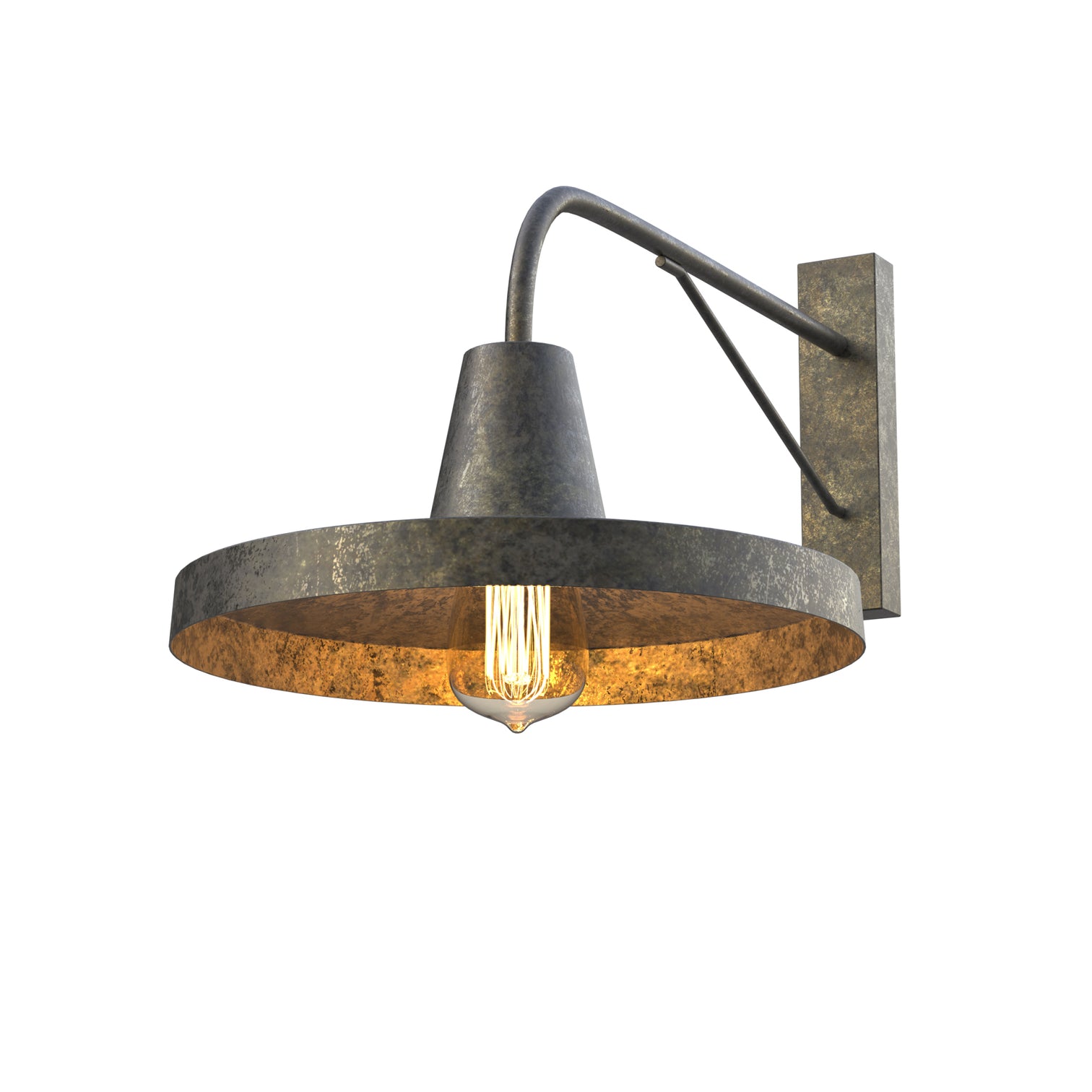 BIANCI Large Outdoor Barn Wall Light Fixture Matt Black IP44 E27 - 7Pandas Australia