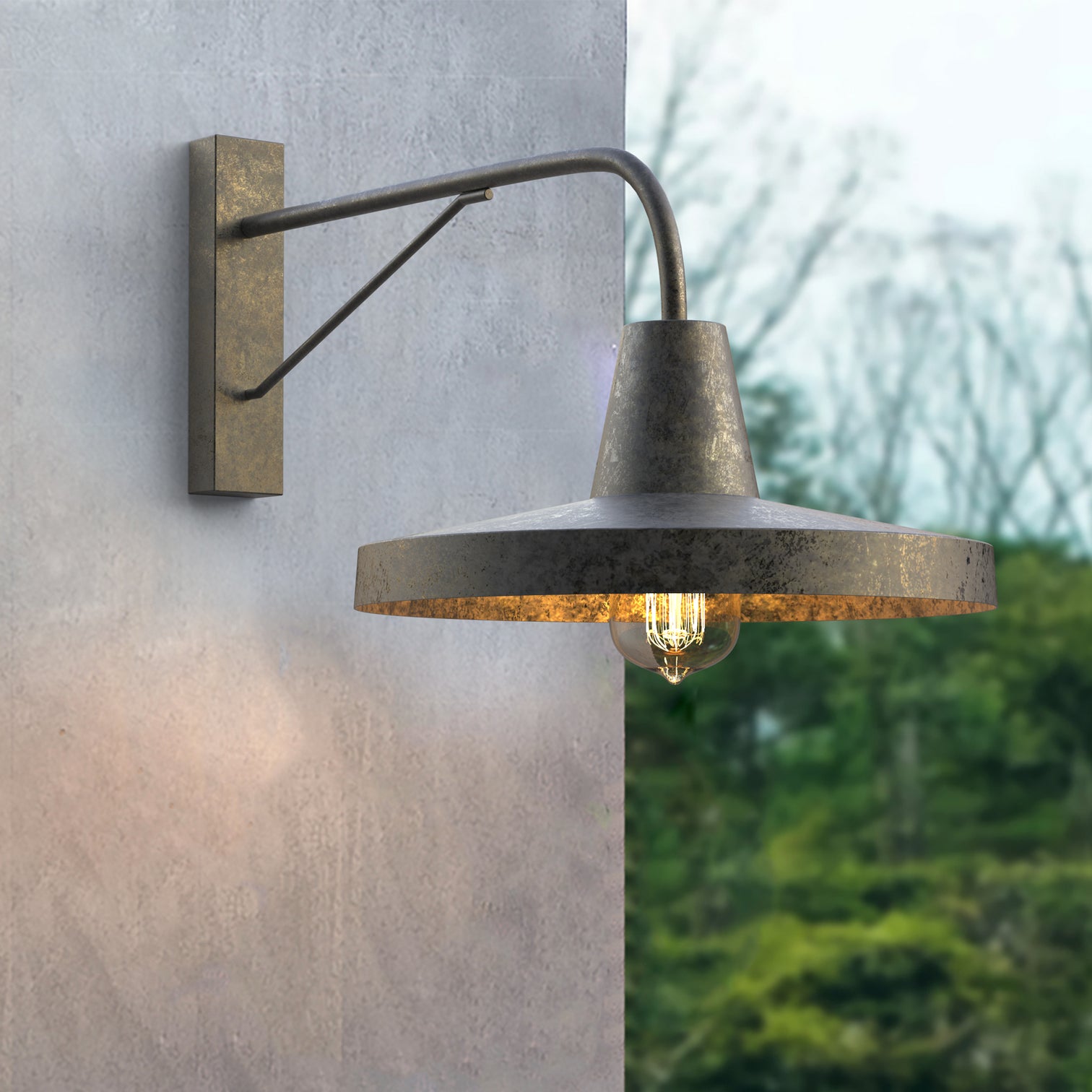 BIANCI Large Outdoor Barn Wall Light Fixture Matt Black IP44 E27 - 7Pandas Australia