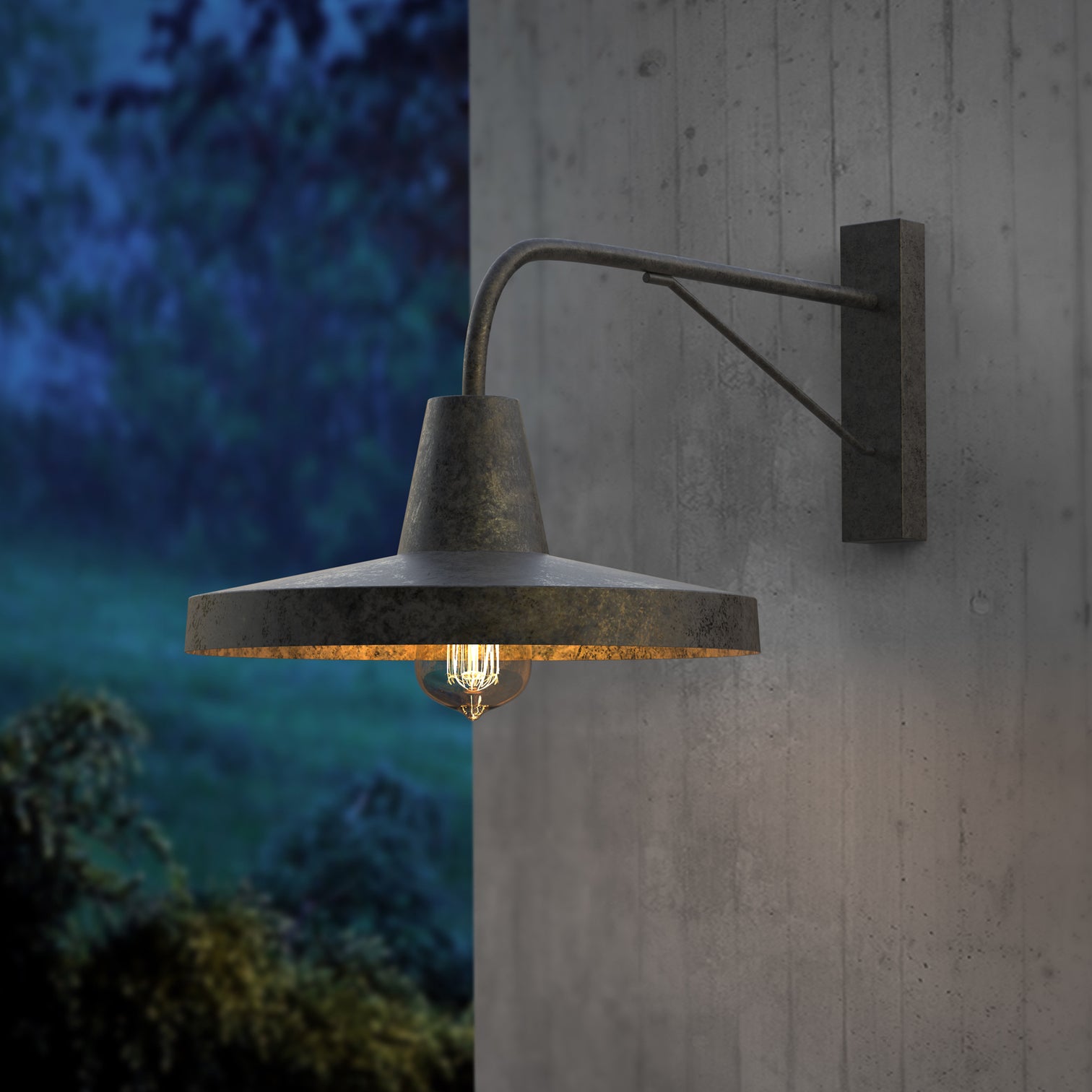 BIANCI Large Outdoor Barn Wall Light Fixture Matt Black IP44 E27 - 7Pandas Australia