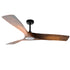 NEWCASTLE 158cm / 62 inch 3 Blade DC Modern Ceiling Fan Walnut in Hand Painted LED Light kit 4000K