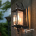 GRANDE Outdoor Exterior Lighting Fixture Matt Black IP44 Weather Proof Lantern