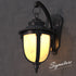 MARC Aluminium Die-casting Outdoor Wall Light Glass Shade Matt Black E27 IP44