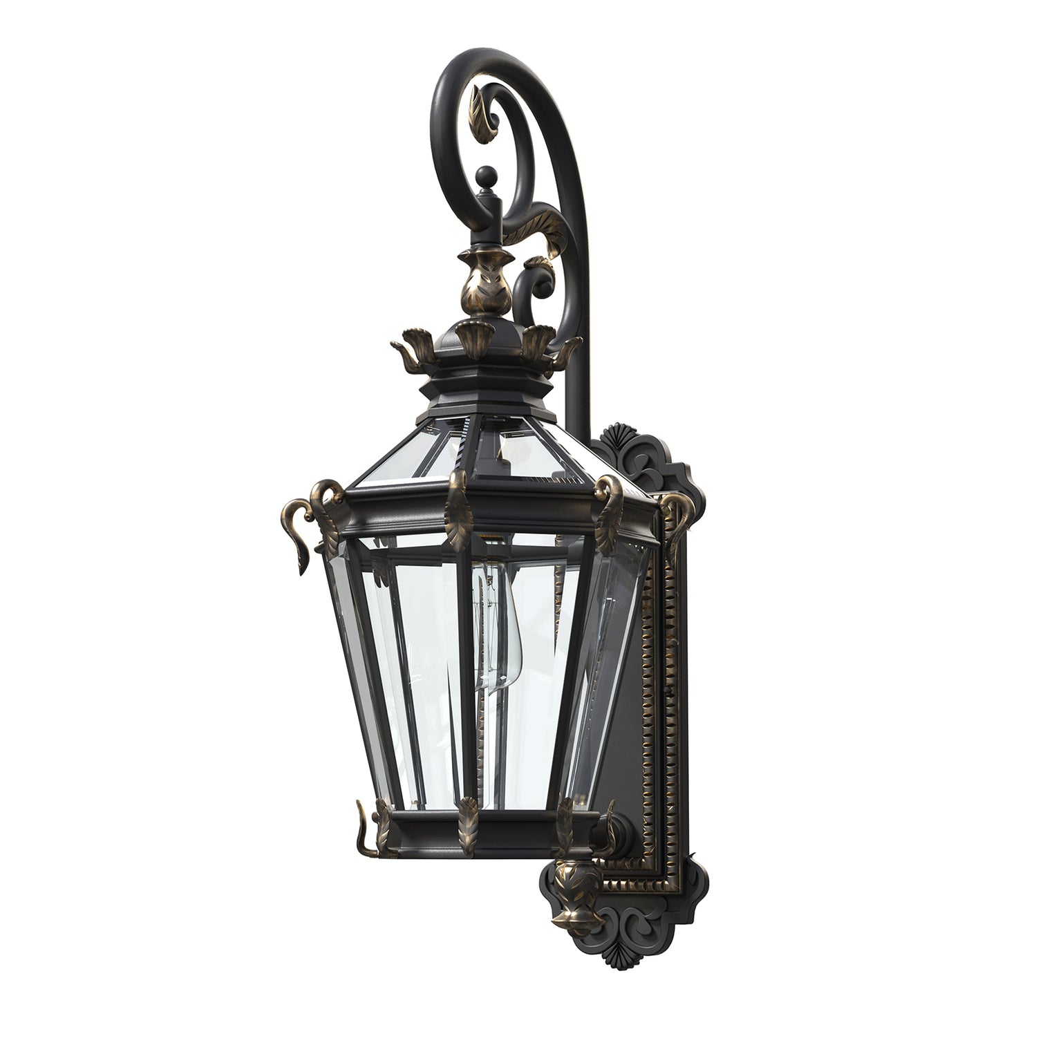 SARA Large Aluminium Die-Casting Outdoor Wall Light Matt Black E27 IP44 - 7Pandas Australia