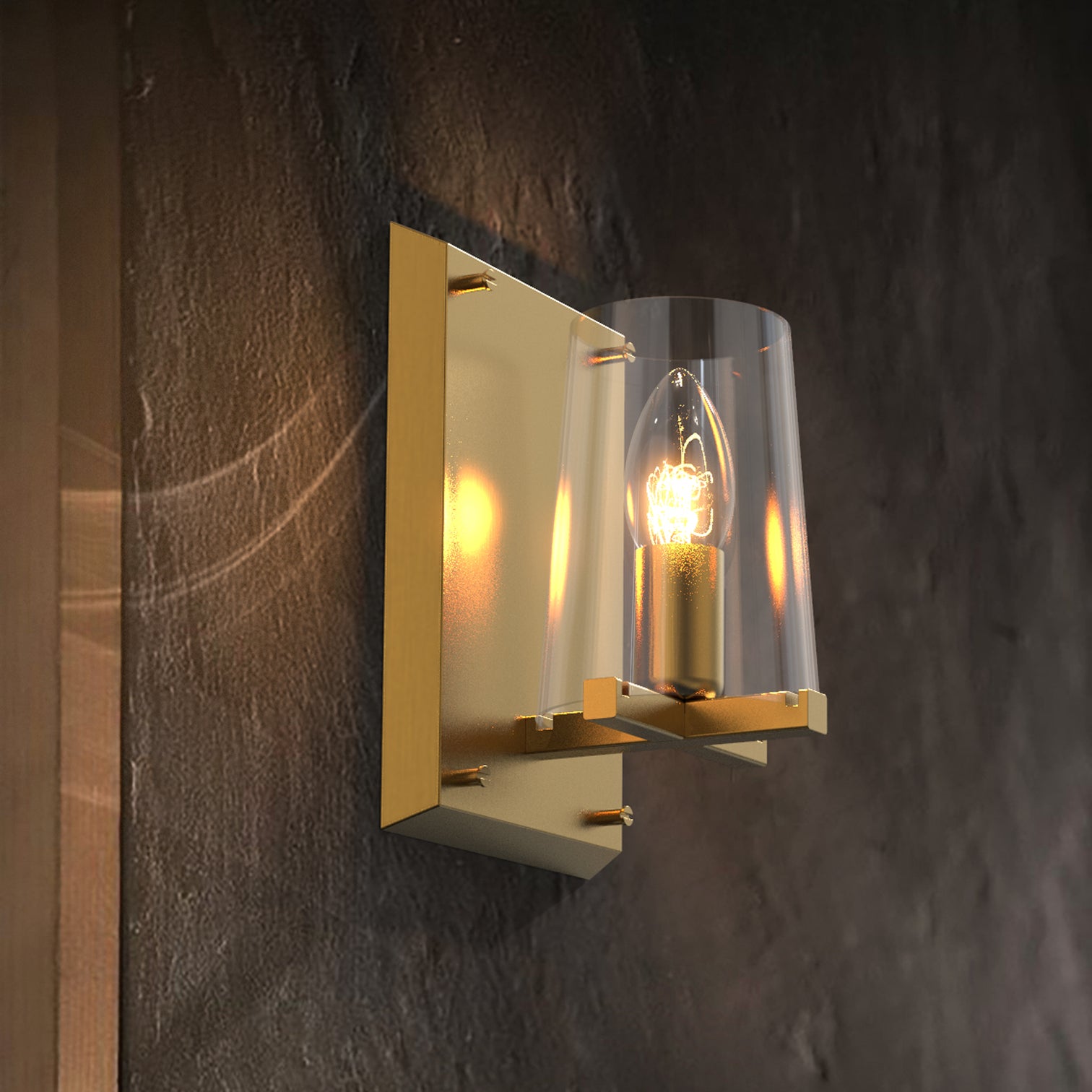 CANOVA Contemporary Interior Wall Light Aged Brass E14 - 7Pandas Australia