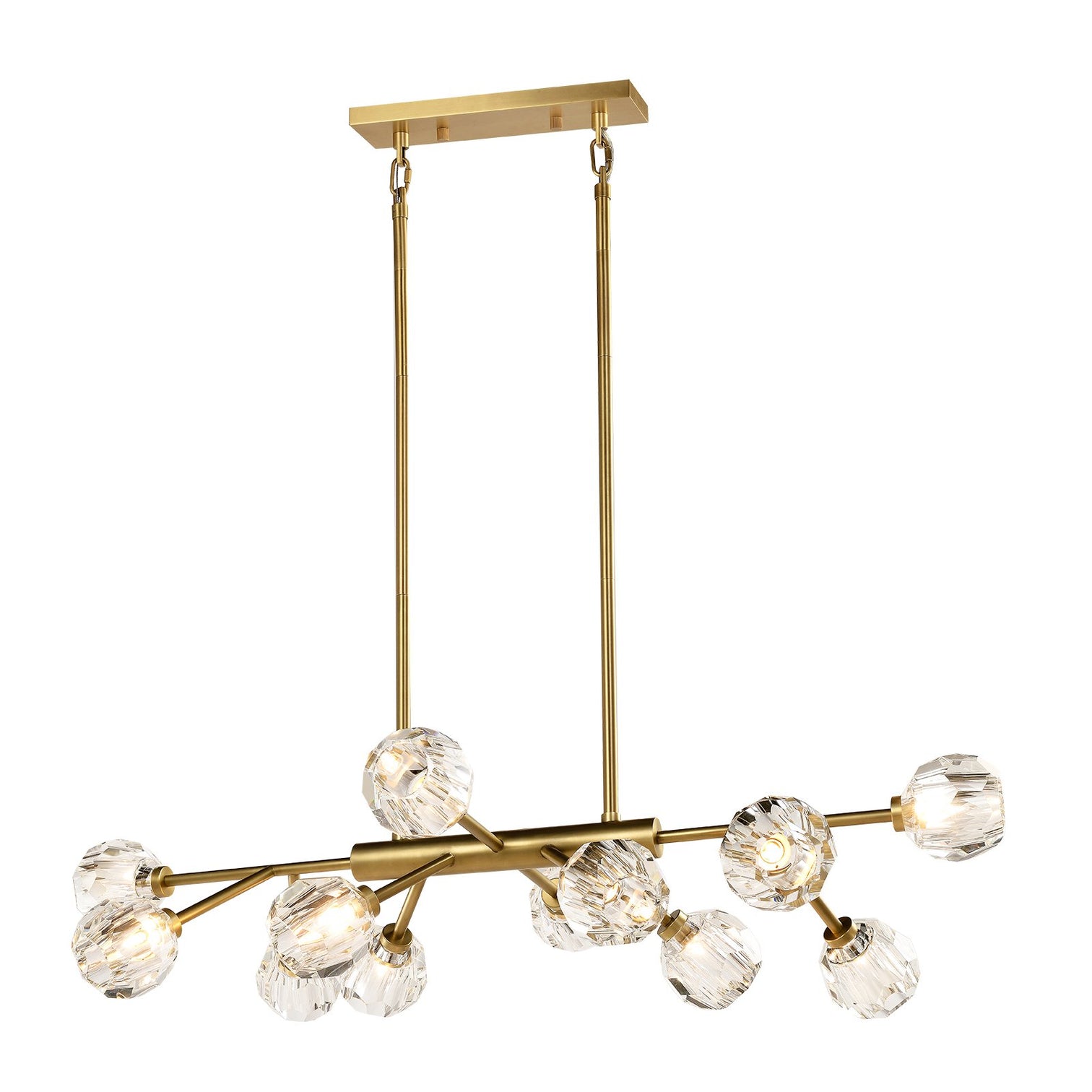TULIM 12-Light Crystal Chandelier Aged Brass G9 - 7Pandas Australia