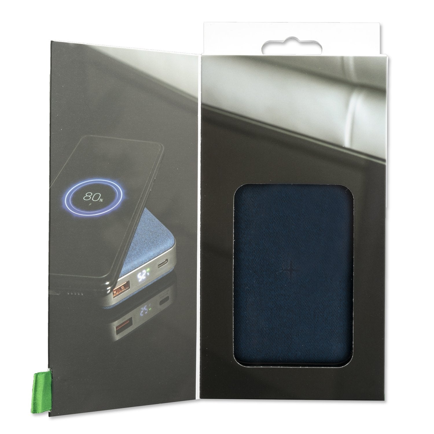 Wireless Inductive Power Bank VoltHub Ultimate 10000 mAh with PD, Qi and Quick Charge Blue/Grey - 7Pandas Australia