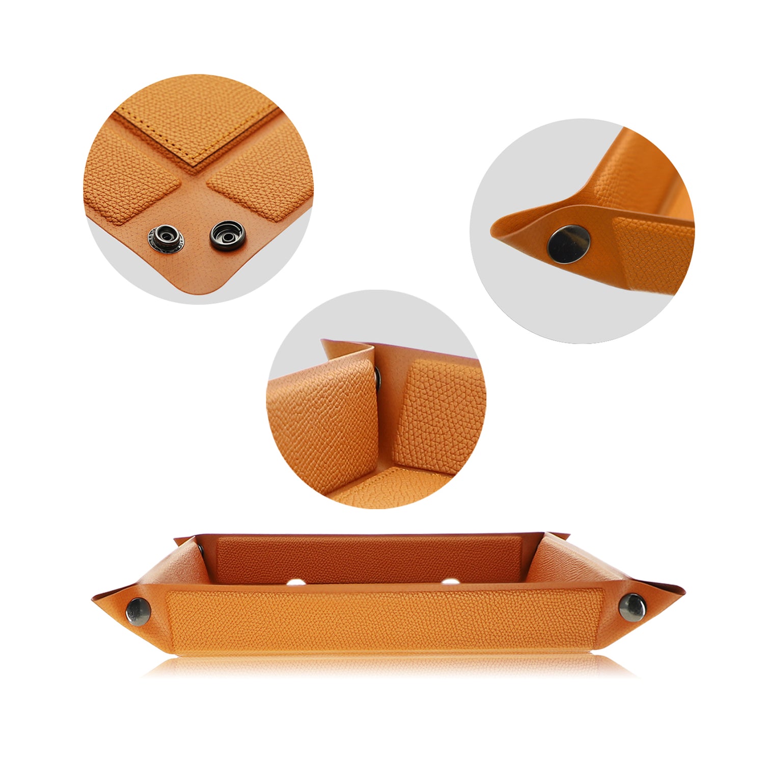 Italian leather Design Pocket Tray Organizer with Wireless Charger 15W - 7Pandas Australia