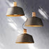 Stylish Concrete Pendant Light Dia 295mm timber Industrial Style Sand Black E27