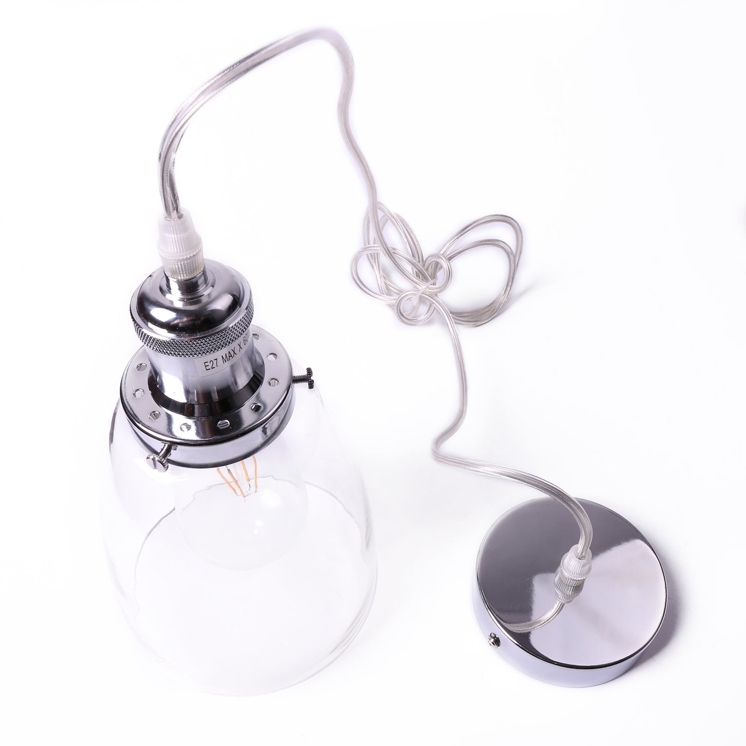 WINER Modern Glass Pendant Light Kitchen Island Dining Room E27 3PACK - 7Pandas Australia