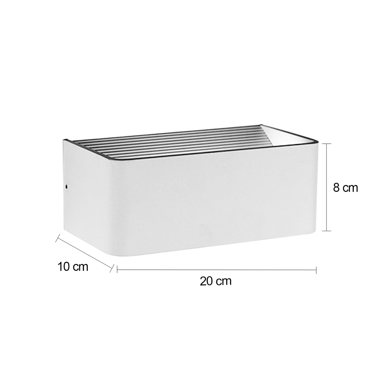 CUBIC200 LED 6W 3000K Warmwhite Aluminium Modern Design Wall Light IP44 - 7Pandas Australia