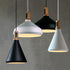 FELIX Timber Modern Pendant Light Nordic Style Black White E27
