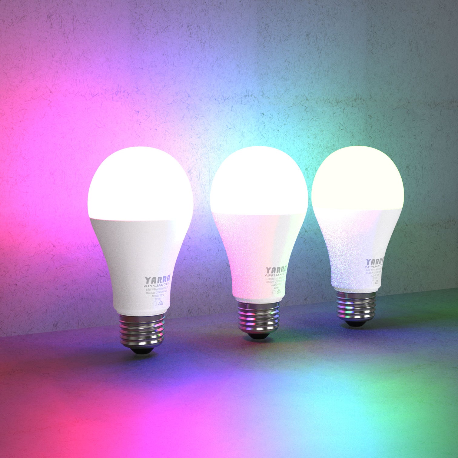 Smart WiFi A19 Pearl Shape 9W E27 RGBCW Changeable Compatible with Alexa, Google Home No Hub Required - 7Pandas Australia