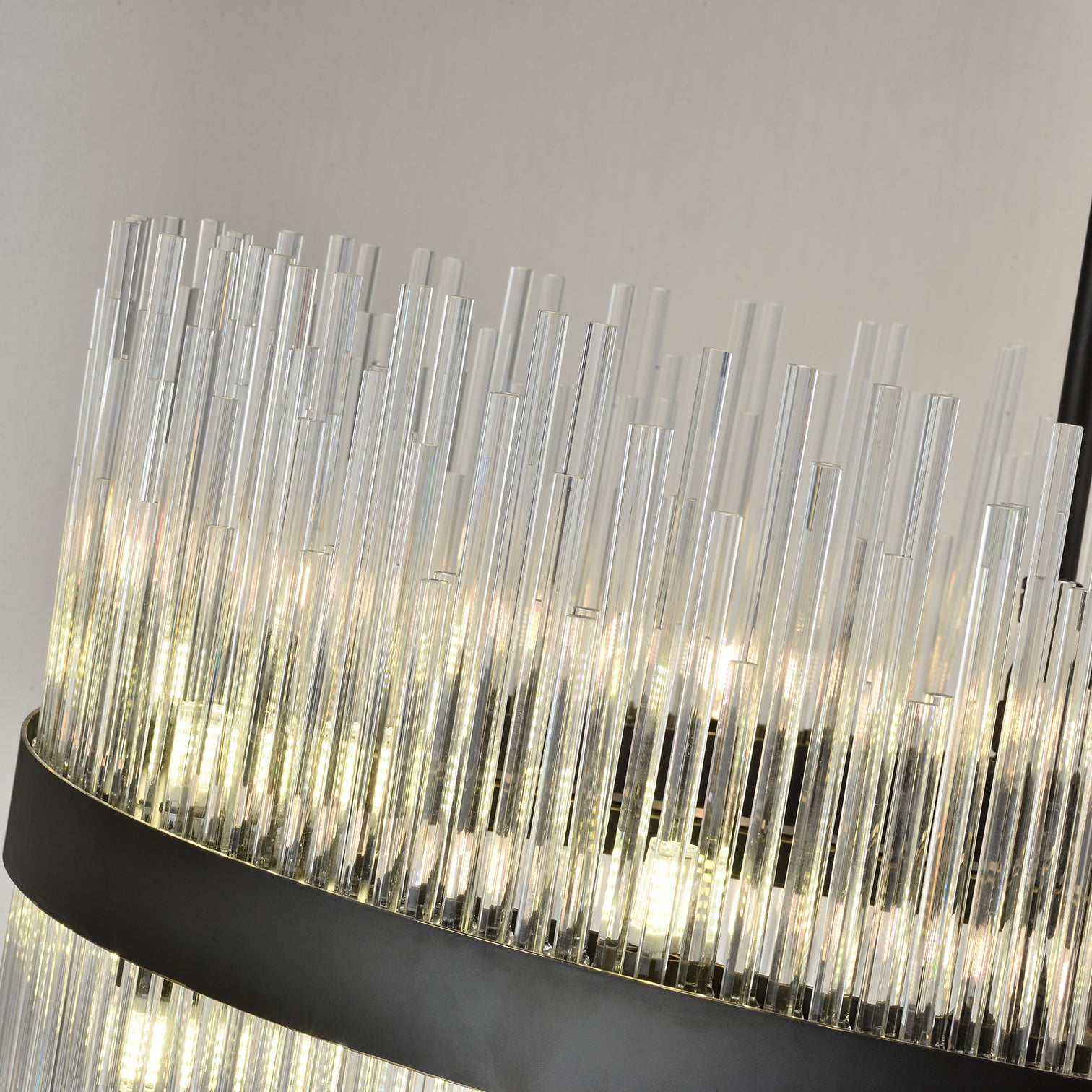 CARLO Modern Circular Crystal Chandelier Bronze G9 Lamp base - 7Pandas Australia