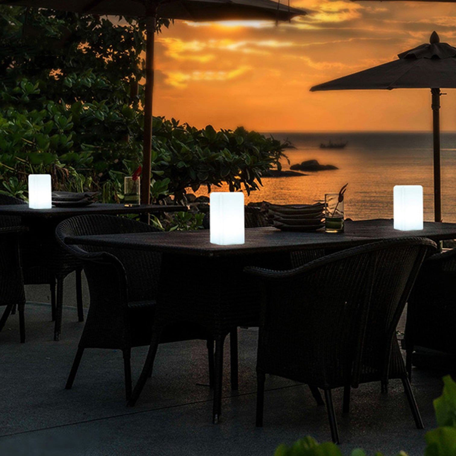 CUBOID IP65 Outdoor RGB LED Party Light  AC Charging with Remote Control - 7Pandas Australia