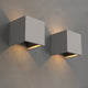 LED Cement Exterior Cubic Wall Light 240V 10W 800lm Warmwhite 3000K - IP65 - 7Pandas Australia
