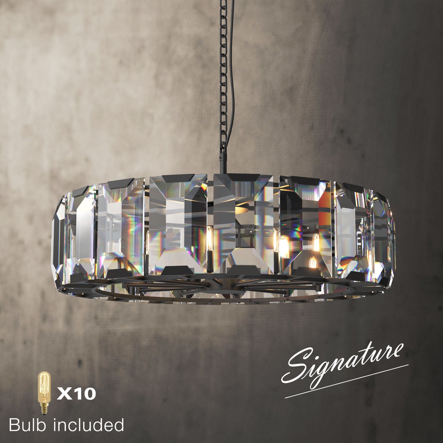 ALLYSON 800mm Contemporary K9 Crystal Chandelier 10*E14 - 7Pandas Australia