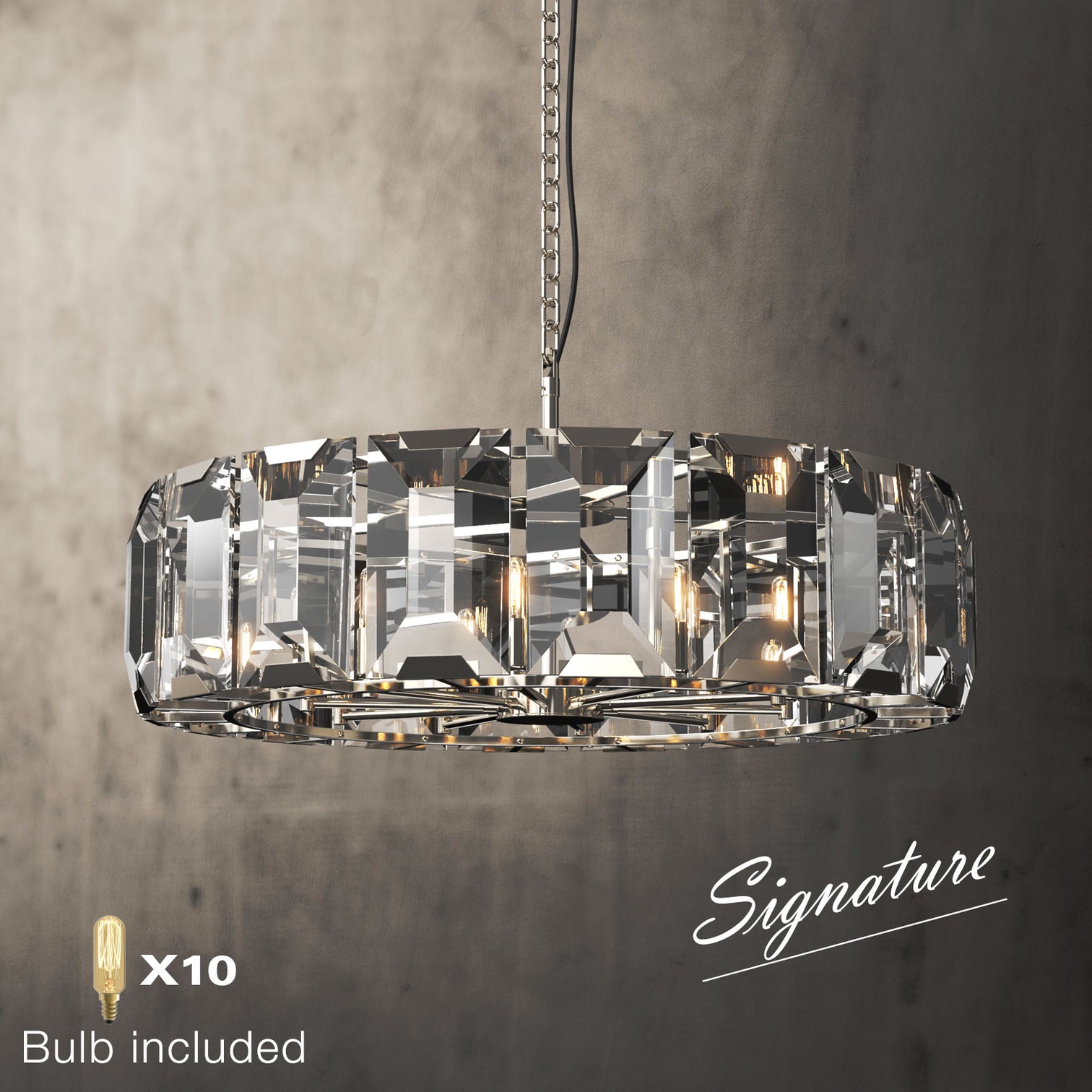 ALLYSON 800mm Contemporary K9 Crystal Chandelier 10*E14 - 7Pandas Australia