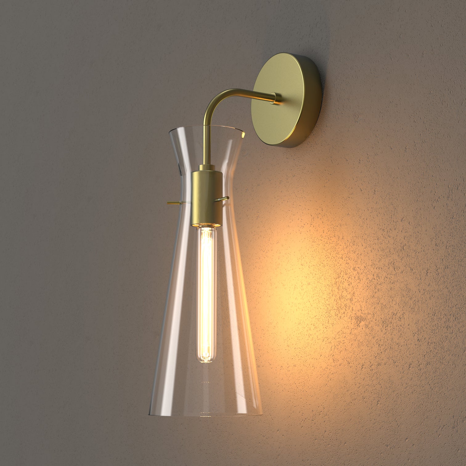 AYANE Modern Style Clear Glass Interior Design Wall Fixture - 7Pandas Australia