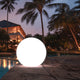 40cm Outdoor Fullmoon LED RGB Ball Light Solar & AC Charging IP65 - 7Pandas Australia