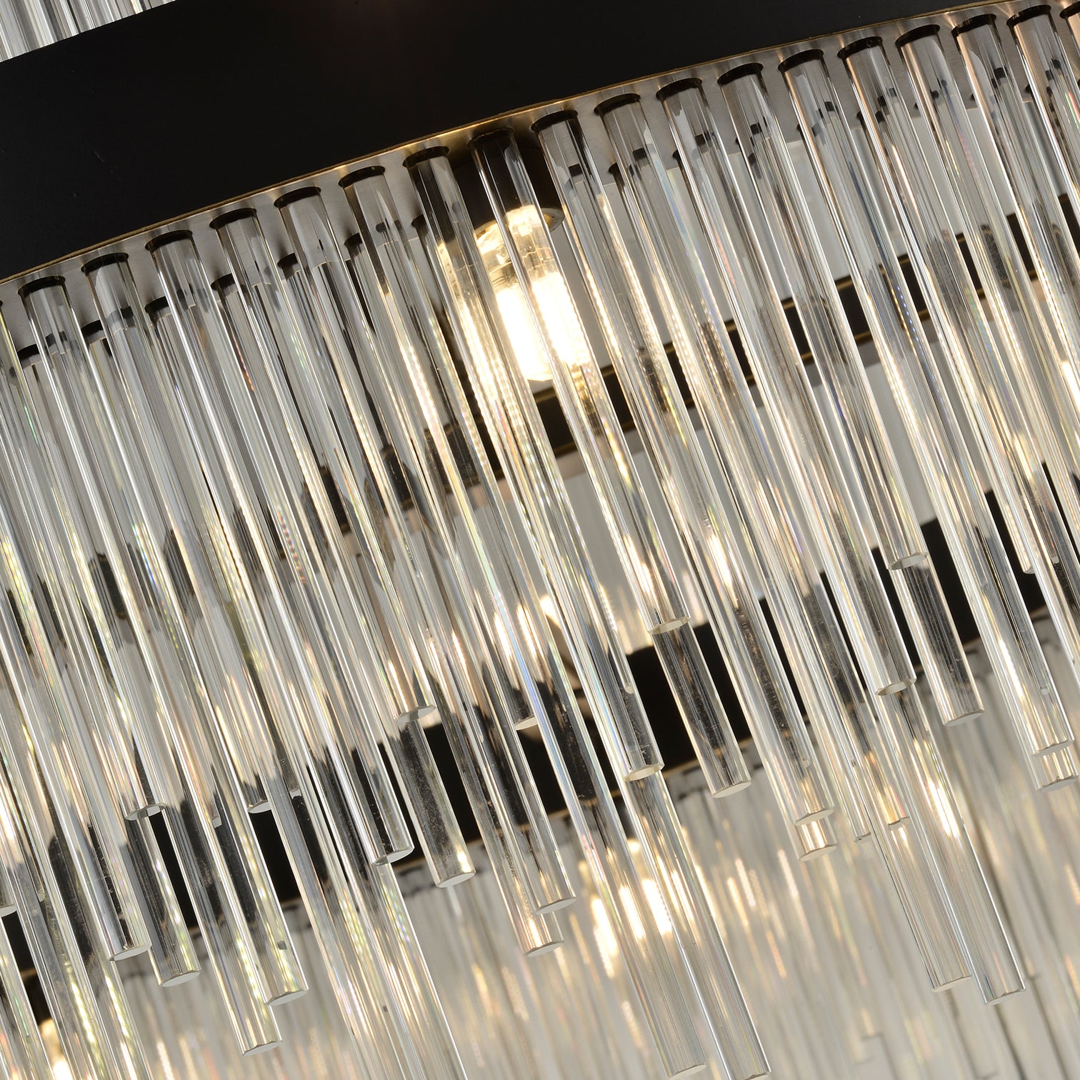 CARLO Modern Circular Crystal Chandelier Bronze G9 Lamp base - 7Pandas Australia