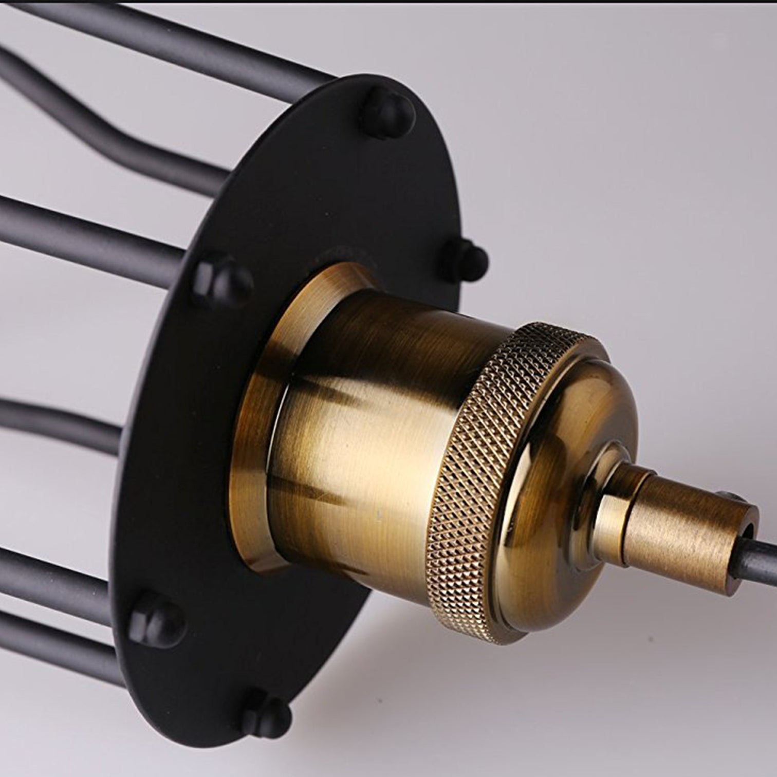 ALYX 3PACK Retro Pendant Light Industrial Loft Cage Lamps Indoor E27 Bar Light Black - 7Pandas Australia