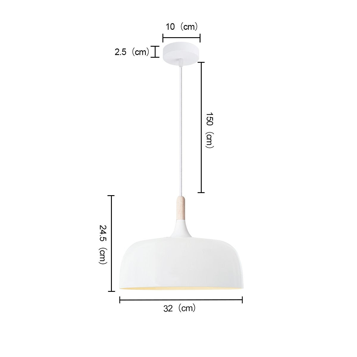 MORT Nordic Style Contemporary Pendant Light White E27 - 7Pandas Australia