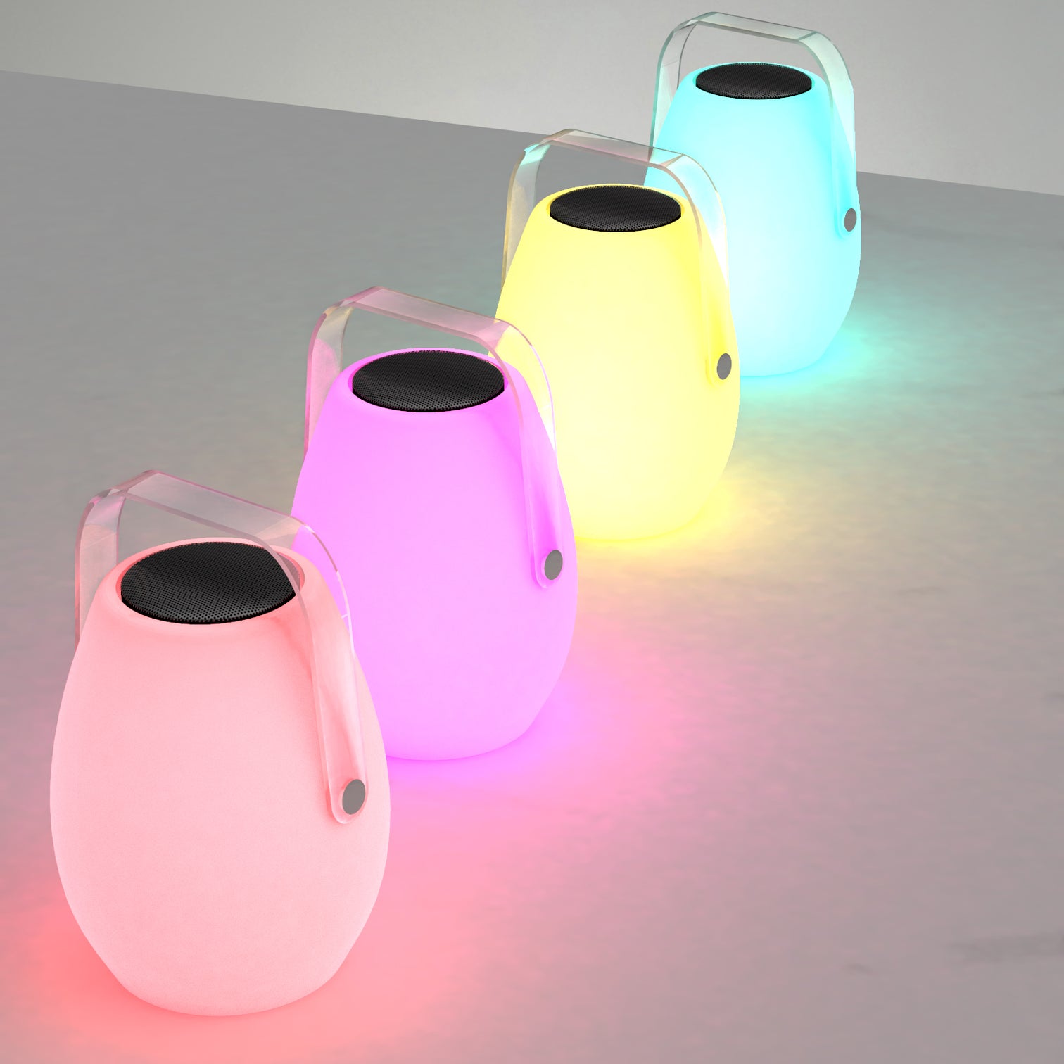 Mosh Portable Outdoor Bluetooth Speakers RGB LED Speaker Light Superior Rechargeable - 7Pandas Australia