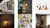 Collage of Nantucket style indoor and outdoor lighting fixtures, including wall sconces, modern pendant lights, and table lamps, displayed in contemporary home and hospitality spaces.