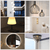 A collage showcasing modern entryway lighting ideas, including pendant lights, wall sconces, a crystal flush mount chandelier, a round backlit mirror, and a table lamp — perfect for brightening and styling foyers.