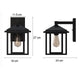 Madrid Classic Aluminium Outdoor Exterior Wall Light Matt Black E27 IP44 - 7Pandas Australia