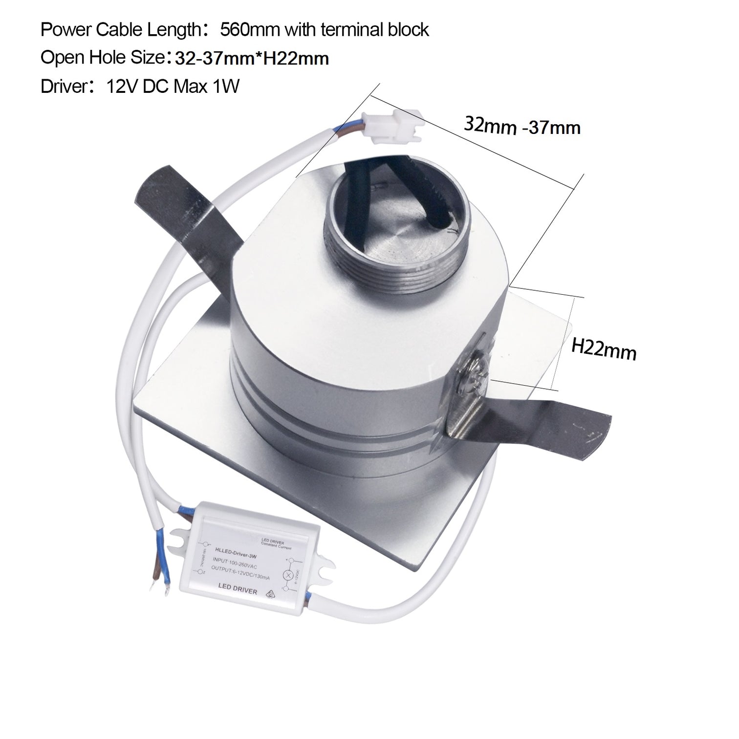 4X LED Aluminium Wall Recessed LED Stair Step Light 1W Warmwhite 3000k w/driver - 7Pandas Australia