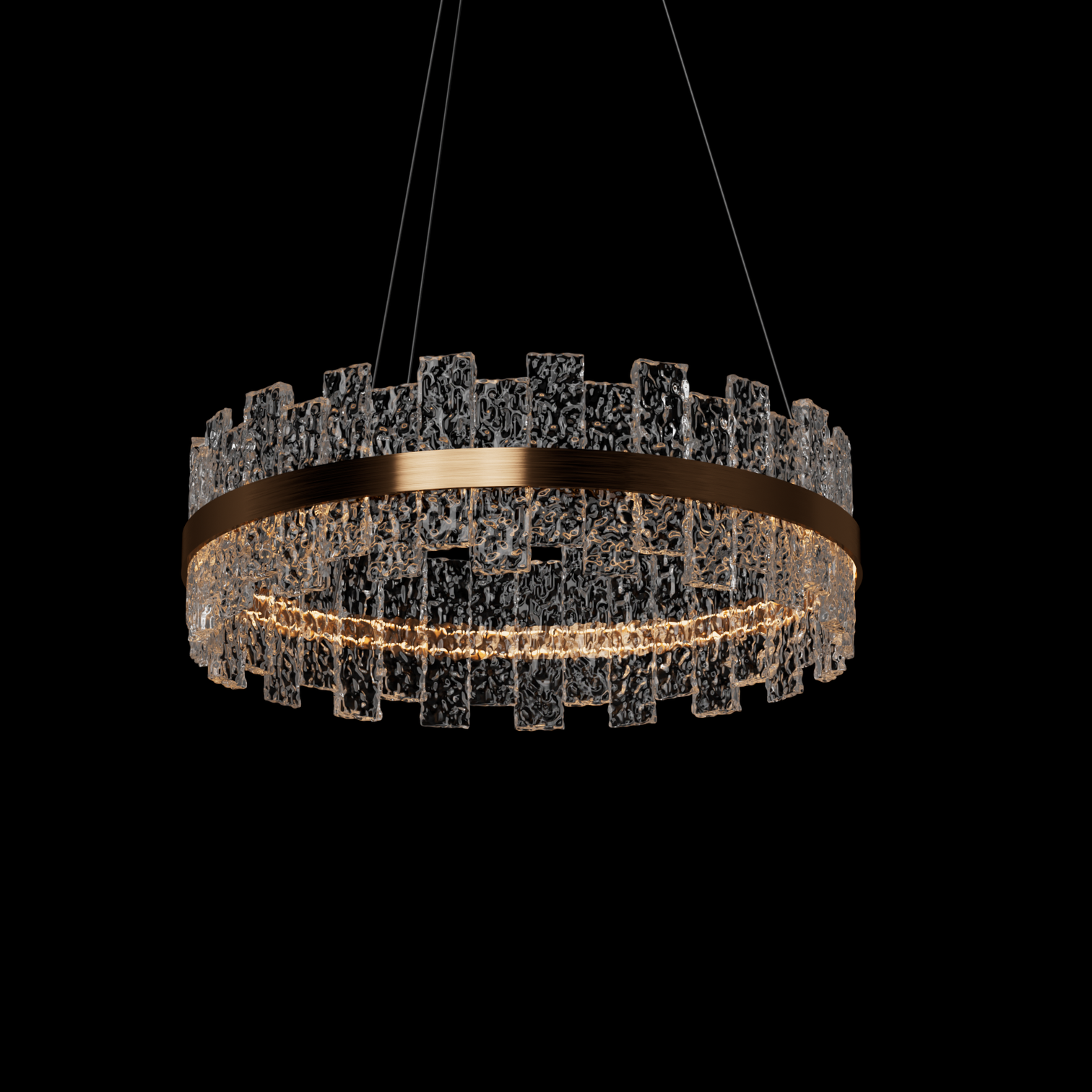 ROXY Luxury Modern Style LED K9 Round Crystal Chandeliers Rose Gold 3000K Living Room - 7Pandas Australia