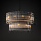 VALENCIA 2 Layer Round Large Modern Style K9 Crystal Chandelier Aged Brass 18* E14 base - 7Pandas Australia