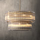 VALENCIA 2 Layer Round Large Modern Style K9 Crystal Chandelier Aged Brass 18* E14 base - 7Pandas Australia