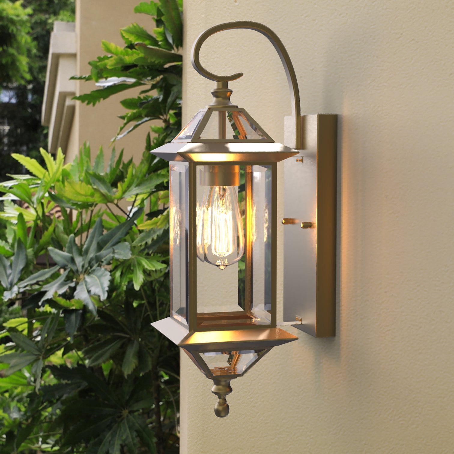 GRANDE Solid Copper Outdoor Exterior Lighting Fixture IP44 Weather Proof Lantern - 7Pandas Australia