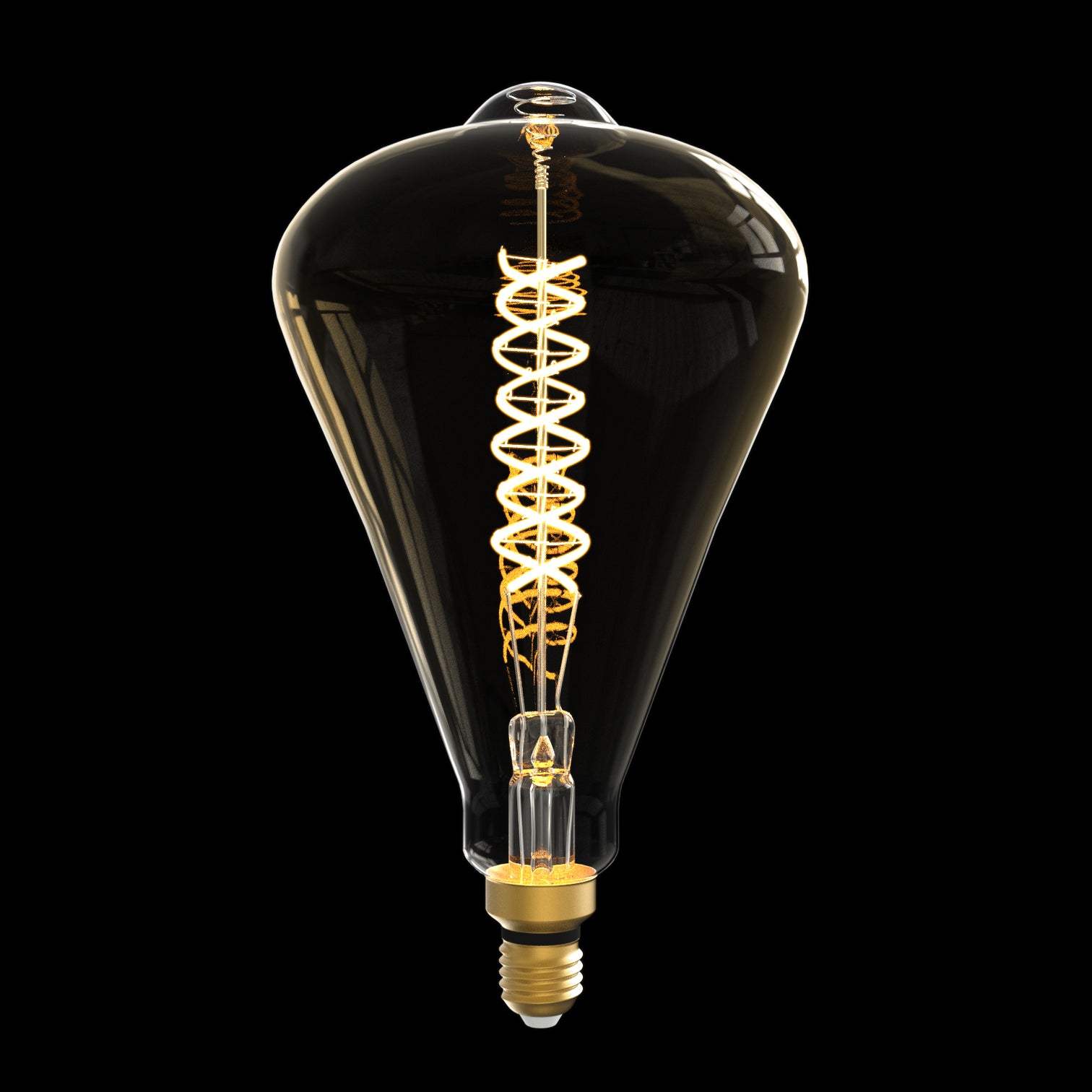 ST164 Dimmable LED Decorative Oversized Edison Bulbs 8W 300LM 2200K Warm White (40W Equivalent) Amber Glass CRI90 - 7Pandas Australia