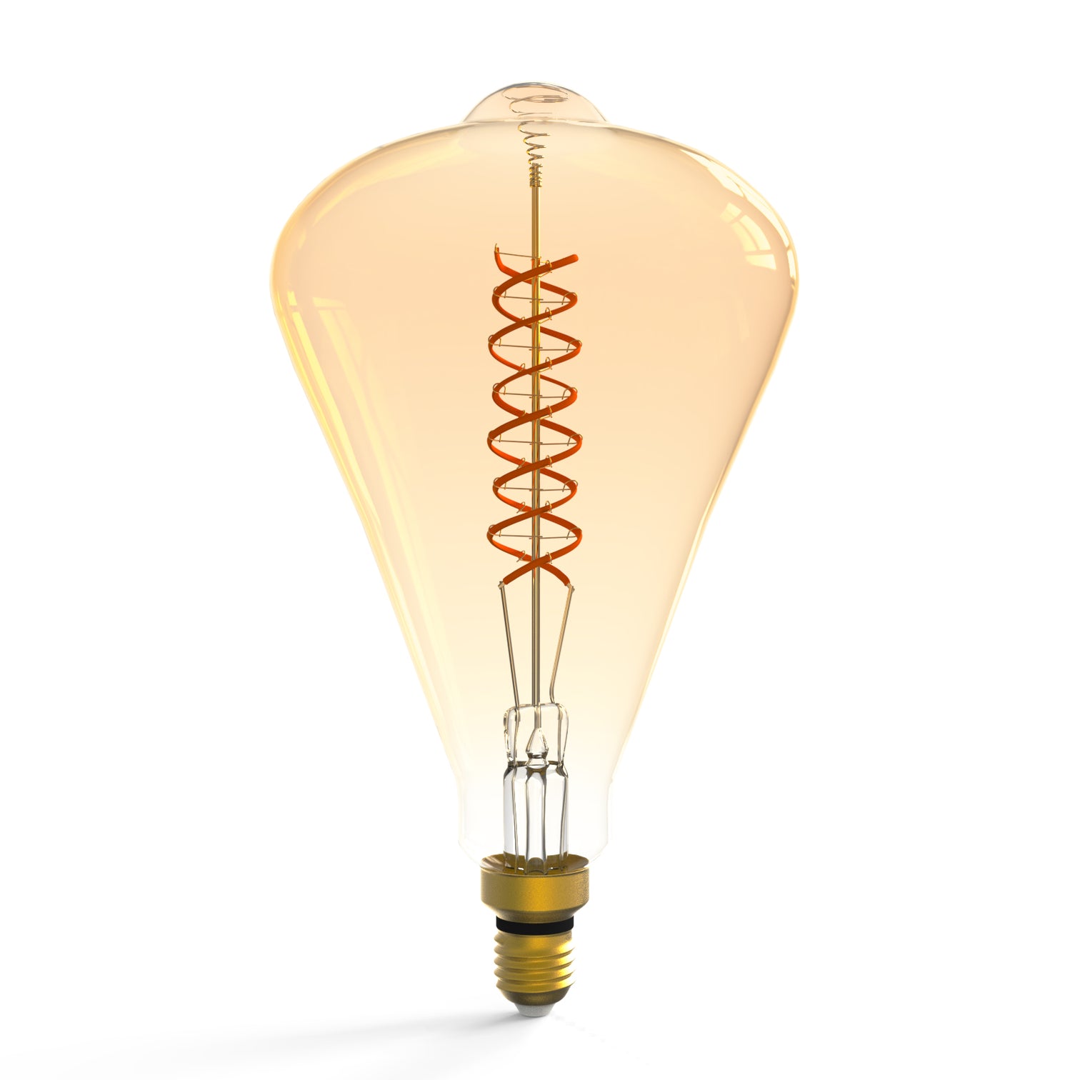 ST164 Dimmable LED Decorative Oversized Edison Bulbs 8W 300LM 2200K Warm White (40W Equivalent) Amber Glass CRI90 - 7Pandas Australia