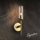 SEATTLE Interior Modern Design Wall Light Aged Brass E14 - 7Pandas Australia