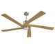 Irvine 64" 5 Blades Solid Wood with Remote Control and LED Light Kit Tri-Color - 7Pandas Australia