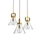 Lisbon Modern Glass Pendant Light Kitchen Island designer Aged Brass E27 - 7Pandas Australia