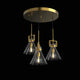 Lisbon Modern Glass Pendant Light Kitchen Island designer Aged Brass E27 - 7Pandas Australia