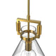 Lisbon Modern Glass Pendant Light Kitchen Island designer Aged Brass E27 - 7Pandas Australia