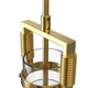 LISBON Modern Glass Pendant Light Kitchen Island designer Aged Brass E27 - 7Pandas Australia