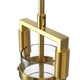 Lisbon Modern Glass Pendant Light Kitchen Island designer Aged Brass E27 - 7Pandas Australia