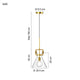 Lisbon Modern Glass Pendant Light Kitchen Island designer Aged Brass E27 - 7Pandas Australia